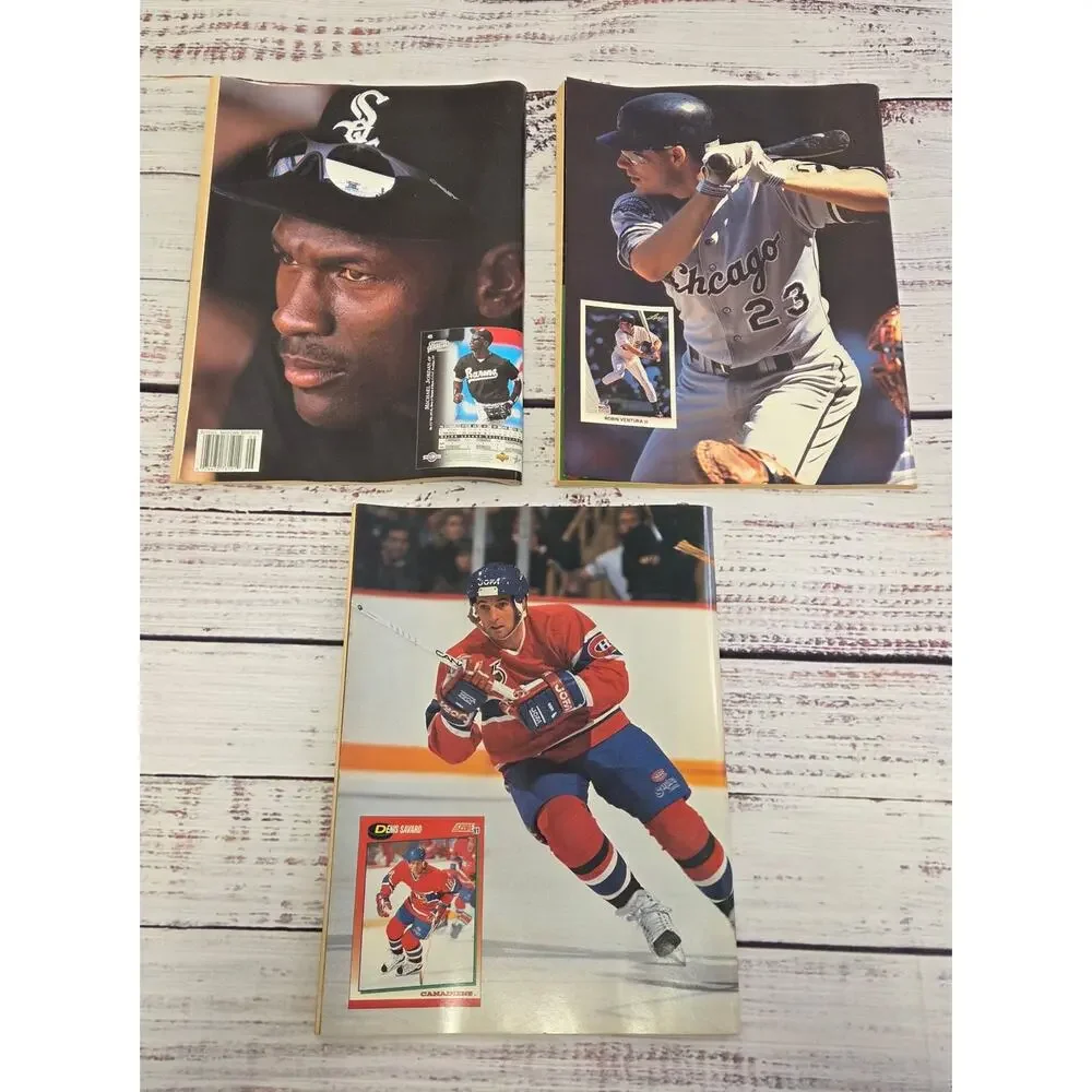 Beckett Baseball Hockey Card Monthly Magazines Lot 3 1991 1995 Issues